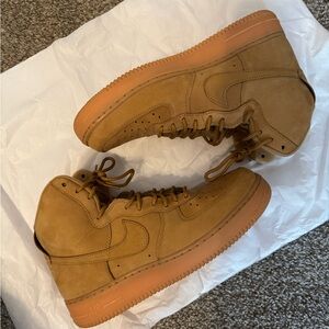 Men's Tan High-Top Sneakers
